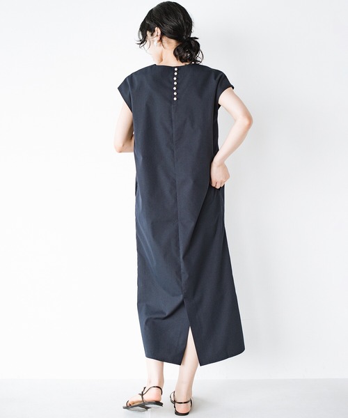 「haco!」 ノースリーブワンピース MEDIUM ネイビー レディース_画像9