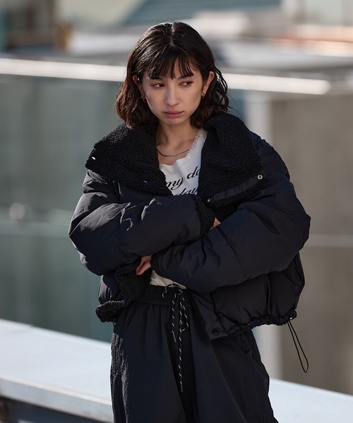 AO2 ダウンコート ダウンジャケット Short-length faux fur down