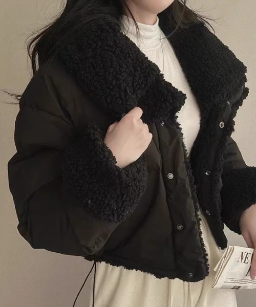 AO2 ダウンコート ダウンジャケット Short-length faux fur down