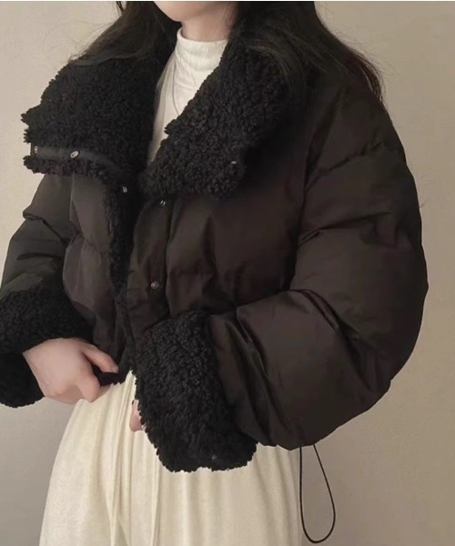 AO2 ダウンコート ダウンジャケット Short-length faux fur down