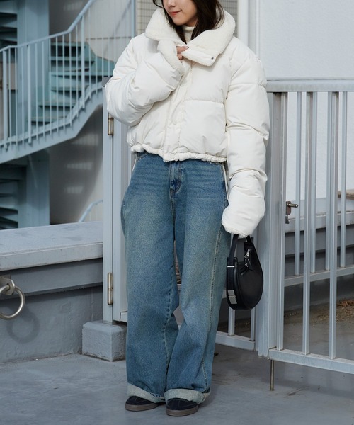 AO2 ダウンコート ダウンジャケット Short-length faux fur down