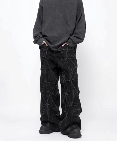 「JOHNNY WOLF」 デニムパンツ L ブラック メンズ_画像9