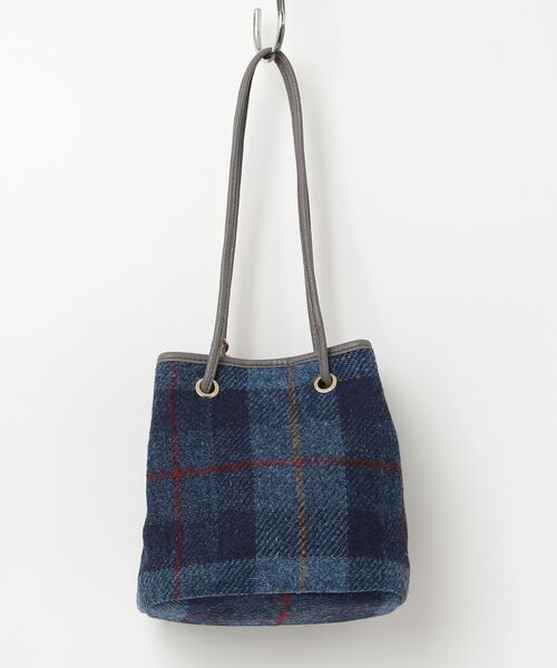「perche」 チェック柄2WAYバッグ - ブルー レディース_画像2