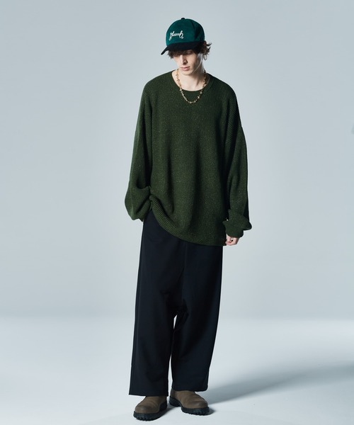 「glamb」 長袖ニット M カーキ メンズ_画像7