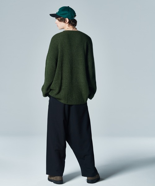 「glamb」 長袖ニット M カーキ メンズ_画像9