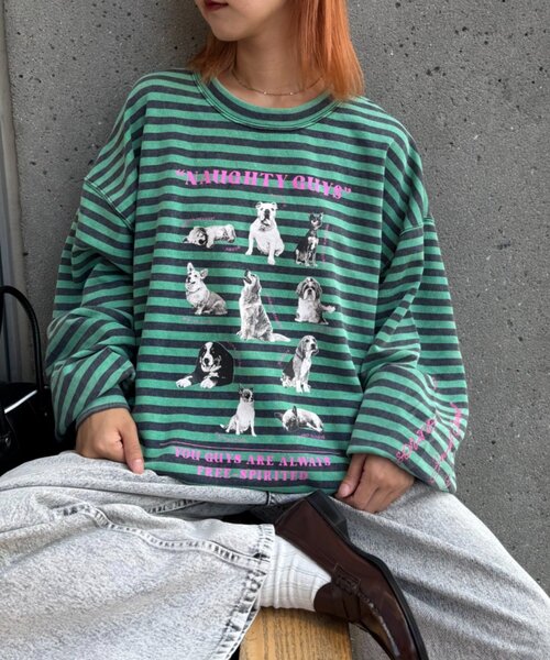 「SOUNDSGOOOOD」 スウェットカットソー ONE SIZE ベージュ レディース_画像7