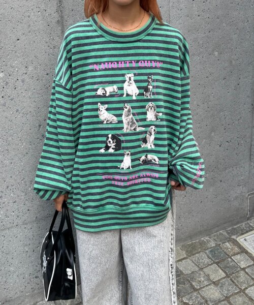 「SOUNDSGOOOOD」 スウェットカットソー ONE SIZE ベージュ レディース_画像8