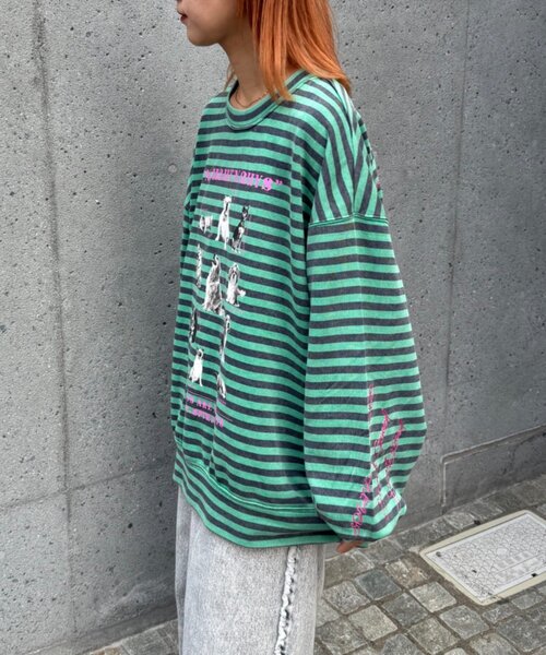 「SOUNDSGOOOOD」 スウェットカットソー ONE SIZE ベージュ レディース_画像9