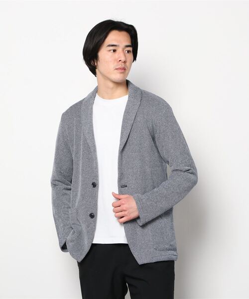 「three dots」 ジャケット 38 グレー メンズ_画像2