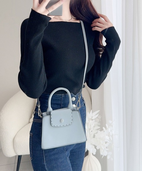 「mily bilet」 長袖ニット SMALL ブラック レディース_画像4