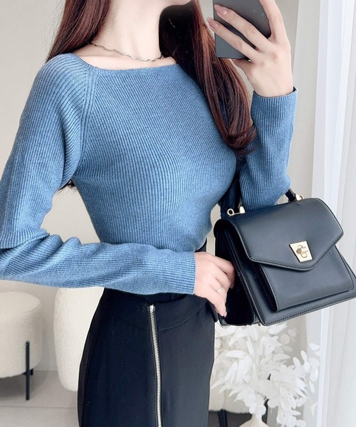 「mily bilet」 長袖ニット SMALL ブラック レディース_画像5