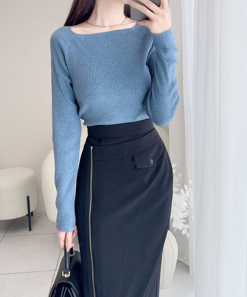 「mily bilet」 長袖ニット SMALL ブラック レディース_画像6