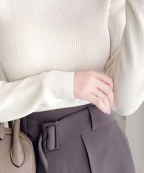 「mily bilet」 長袖ニット SMALL ブラック レディース_画像7