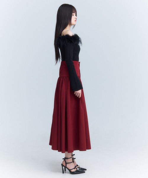 「EIMY ISTOIRE」 スカート M アイボリー レディース_画像9