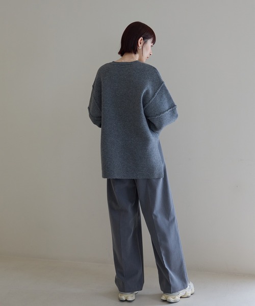 「meilmada」 長袖ニット FREE グレー レディース_画像5