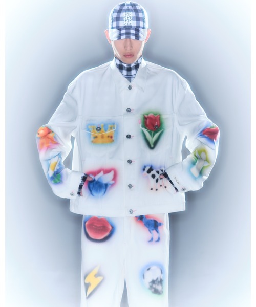 デニムジャケット gジャン ORGANIC COTTON OVERSIZED DENIM JACKET メンズ レディースの画像