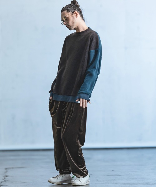 「ANGENEHM」 イージーパンツ L ブラウン系その他 メンズ_画像9