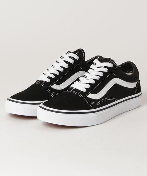 「VANS」 ローカットスニーカー 23.5 ブラック×ホワイト レディース_画像4