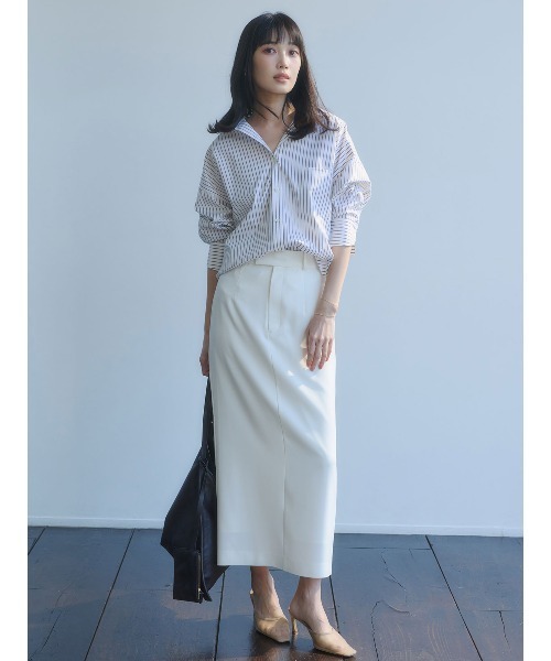 anuans（アニュアンス） スカート ダブルサテンナロースカート