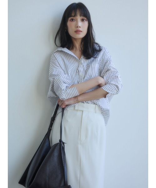 anuans（アニュアンス） スカート ダブルサテンナロースカート