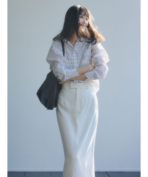 anuans（アニュアンス） スカート ダブルサテンナロースカート