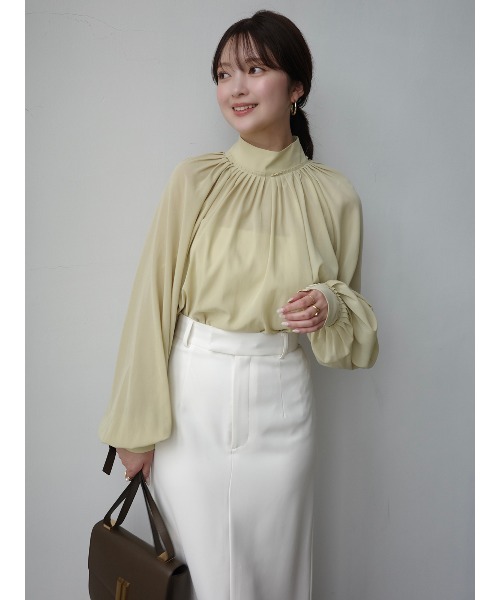 anuans（アニュアンス） スカート ダブルサテンナロースカート