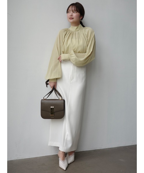 anuans（アニュアンス） スカート ダブルサテンナロースカート