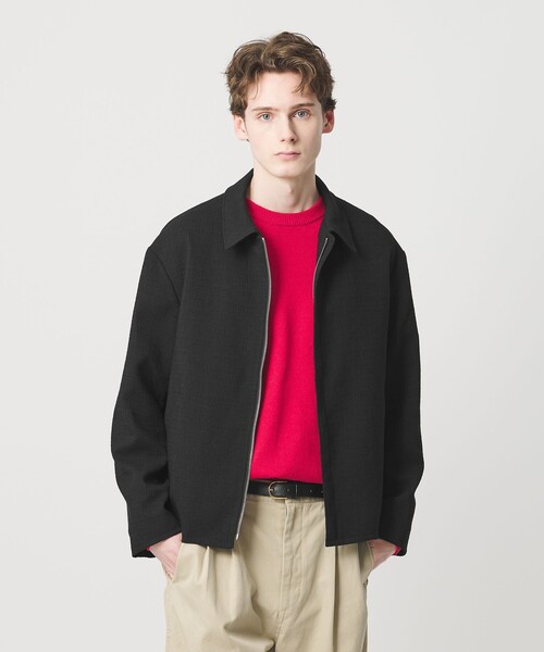 【新品】26SS BEAUTY&YOUTH ツイードショートブルゾン 黒 M BEAUTY＆YOUTH UNITED ARROWS ブルゾン アウター モノトーン ツイード