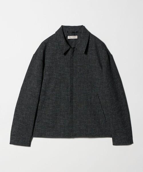 2024✨UNITED ARROWS ライト フード ブルゾン ブラック 36 UNITED ARROWS（ユナイテッドアローズ）の「ライト フード ブルゾン