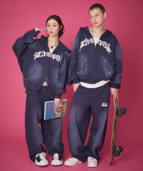 服/ファッション LTR  DEPTH LTR DEPTH パーカー LTR DEPTH/「26年春新作」グラフィックZIPパーカー