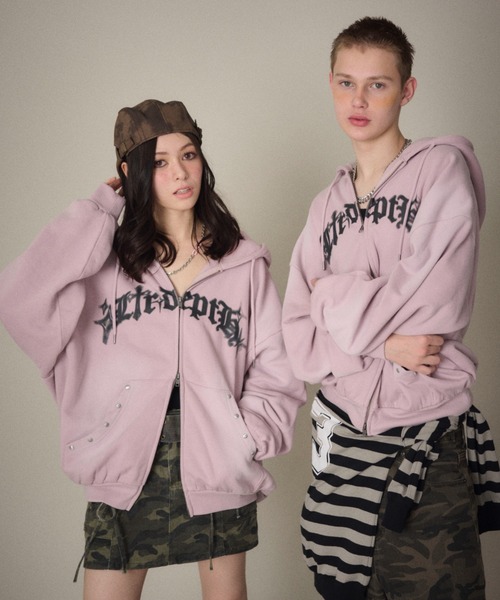 服/ファッション LTR  DEPTH LTR DEPTH パーカー LTR DEPTH/「26年春新作」グラフィックZIPパーカー