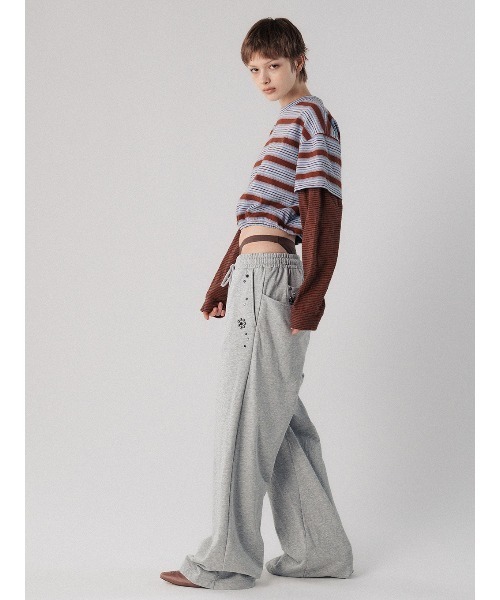 ELCHELE（エルチェレ） tシャツ LAYERED BORDER LS TEE レディース