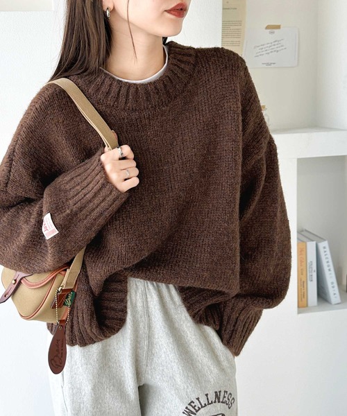 「Java」 ニットカーディガン MEDIUM ライトグレー レディース_画像9