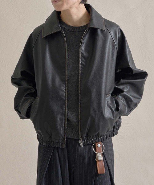 epnok ブルゾン アウター モダンヴィンテージショートZIPブルゾン