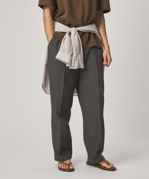 Steven Alan コーデュロイツープリーツトラウザーズ ダークグレー M Steven Alan（スティーブンアラン）の「＜Steven Alan＞ バイオ