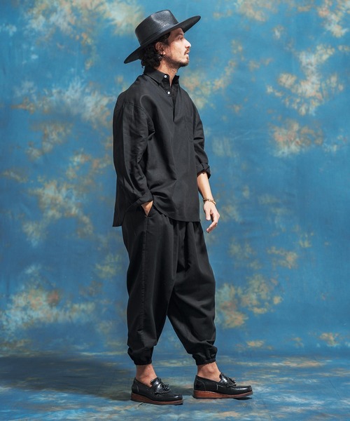 「Jih Nunc」 パンツ S ブラック メンズの画像