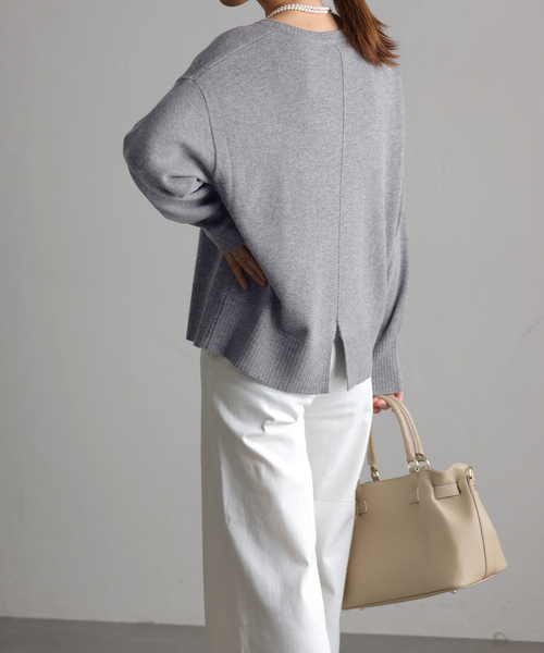 「La TOTALITE」 長袖ニット FREE ラベンダー レディース_画像5