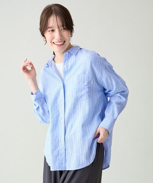 ANY(エニィ) リネンシャツ ブラウス シャツ 「Sサイズあり ANY(エニィ) リネンシャツ ブラウス シャツ 「Sサイズあり