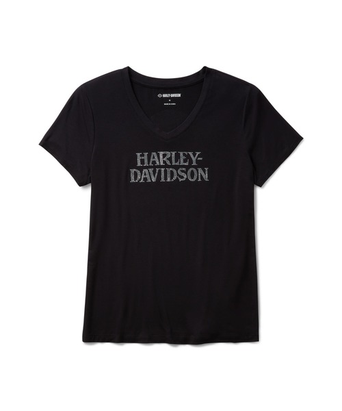 tシャツ Willie G(TM)スカル・ブリング Vネック レディース