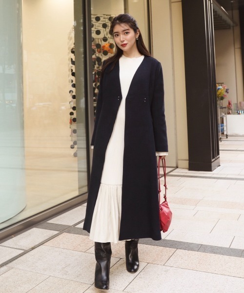 「CELFORD」 ニットワンピース 36 ブルー レディース_画像4