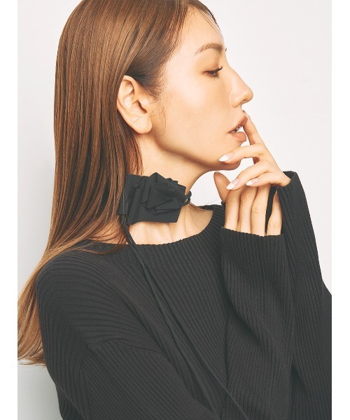 「CELFORD」 ニットワンピース 36 ブルー レディース_画像6