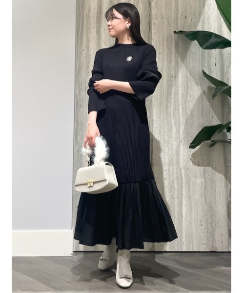 「CELFORD」 ニットワンピース 36 ブルー レディース_画像8