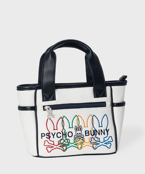 Psycho Bunny サイコバニー　ロゴプリントトートバッグ　ラウンドバック Psycho Bunny（サイコバニー） トートバッグ 「GOLF」ラウンドバッグ