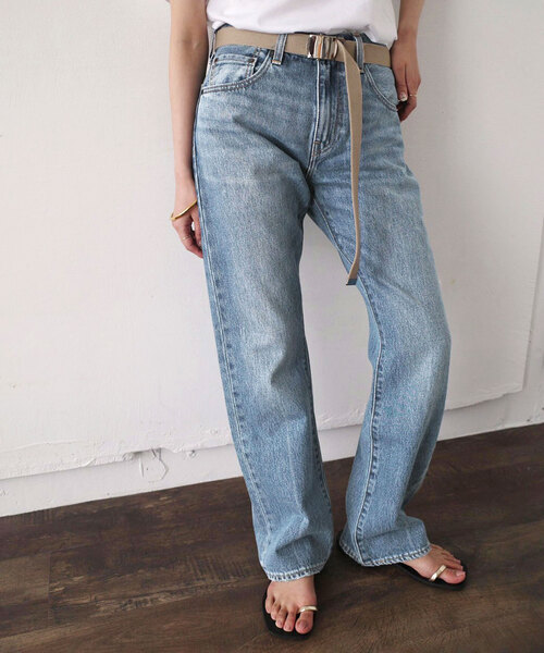 「SLOBE IENA」 デニムパンツ 29.5cm ブルー レディースの画像