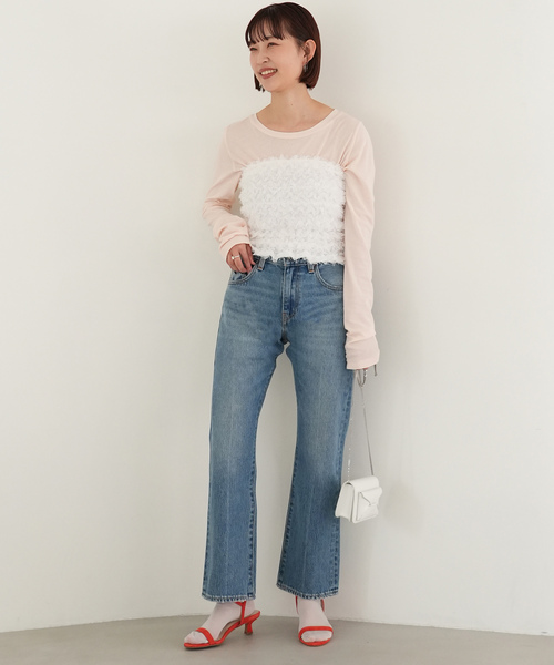「SLOBE IENA」 デニムパンツ 29.5cm ブルー レディースの画像