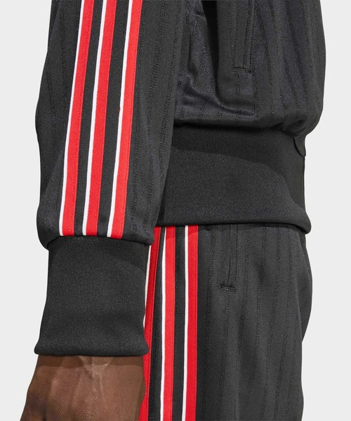 adidas スナップスタジャン ジャージ L 赤黒 アディダス オリジナルス マンチェスター・ユナイテッド テラス