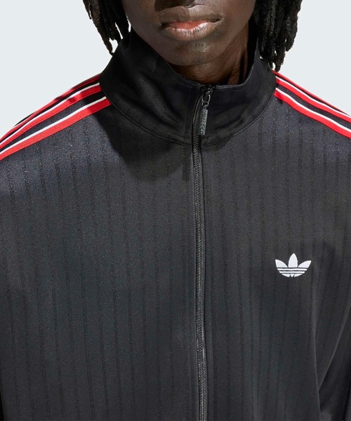 希少/万国旗日本製　アディダス ジャージ セットアップ XO 黒×赤 Y2K adidas - adidas セットアップ 黒×赤ライン パフォーマンスロゴ 万国旗