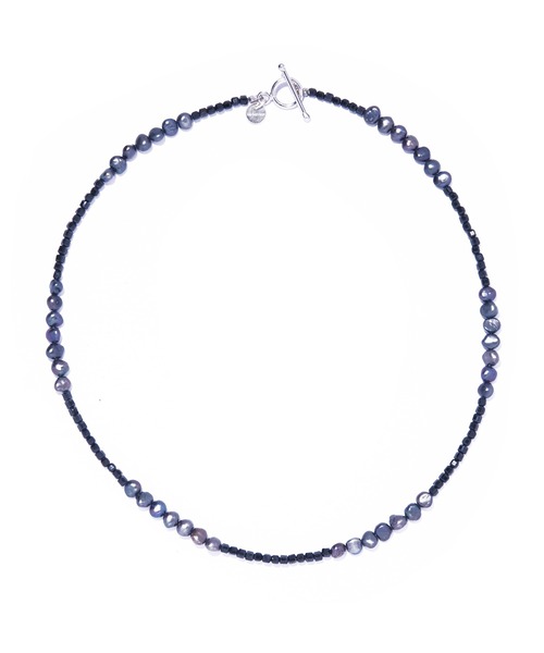 ネックレス 「les bon bon」ombre gris pearl necklace/オンブレ グリーズパール ネックレス BOB927の画像