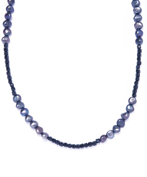 ネックレス 「les bon bon」ombre gris pearl necklace/オンブレ グリーズパール ネックレス BOB927の画像
