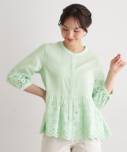 LAURA ASHLEY（ローラアシュレイ） ブラウス シャツ 「羽織に使える